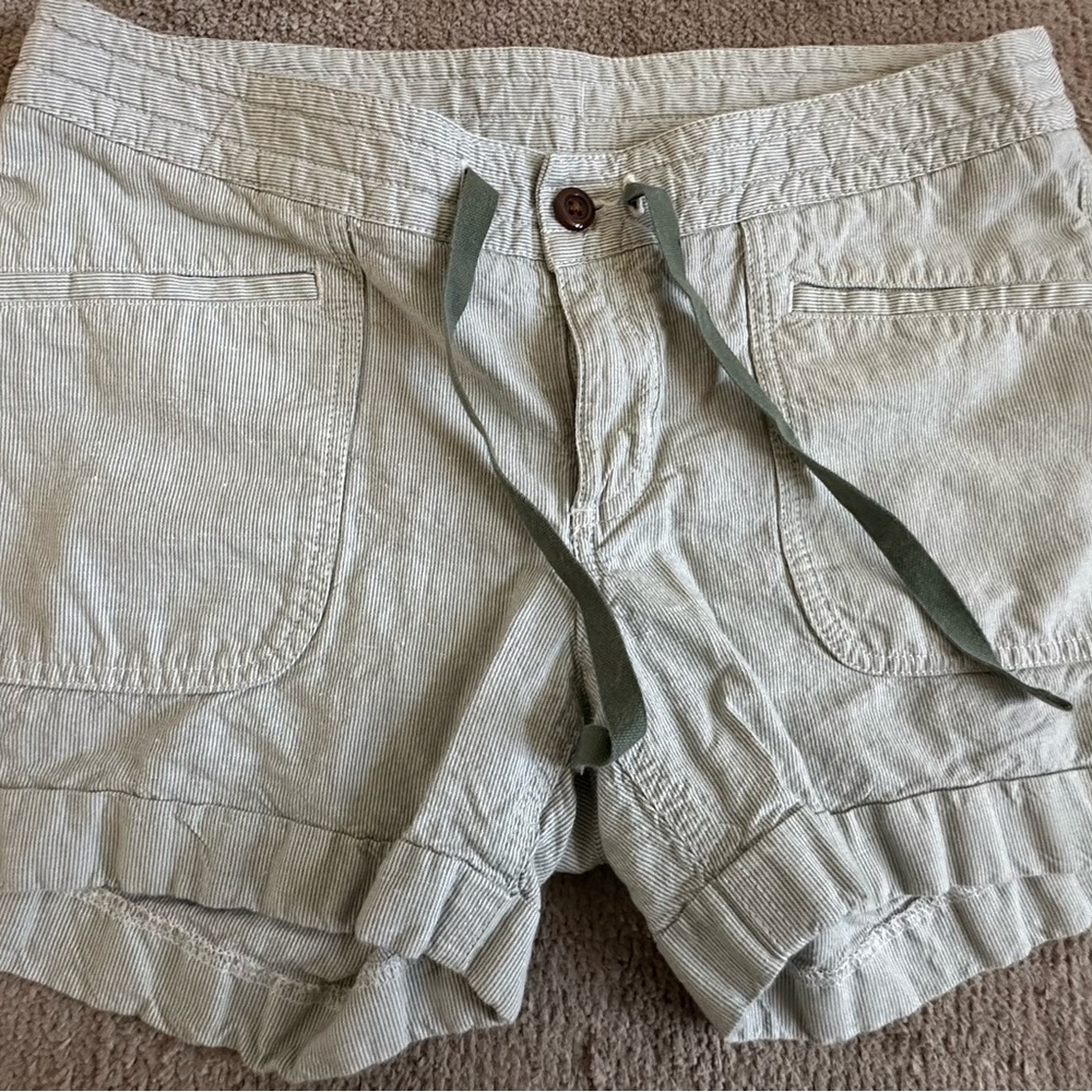 Women's Green Casual Shorts
